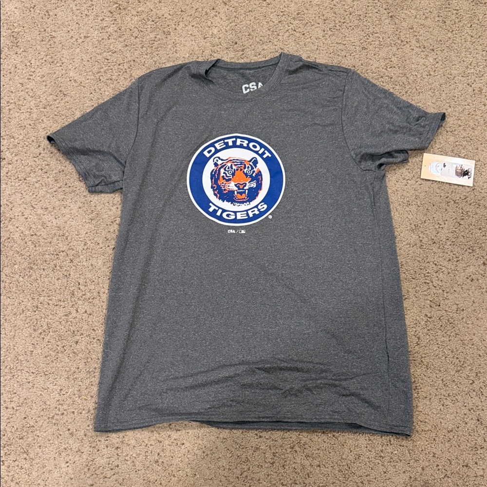 CSA Detroit Tigers Gray Men's Tee